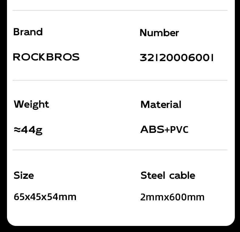 3-Digit Bicycle Cable Lock Steel Anti-Theft Helmet & Bike Lock-TL0956
