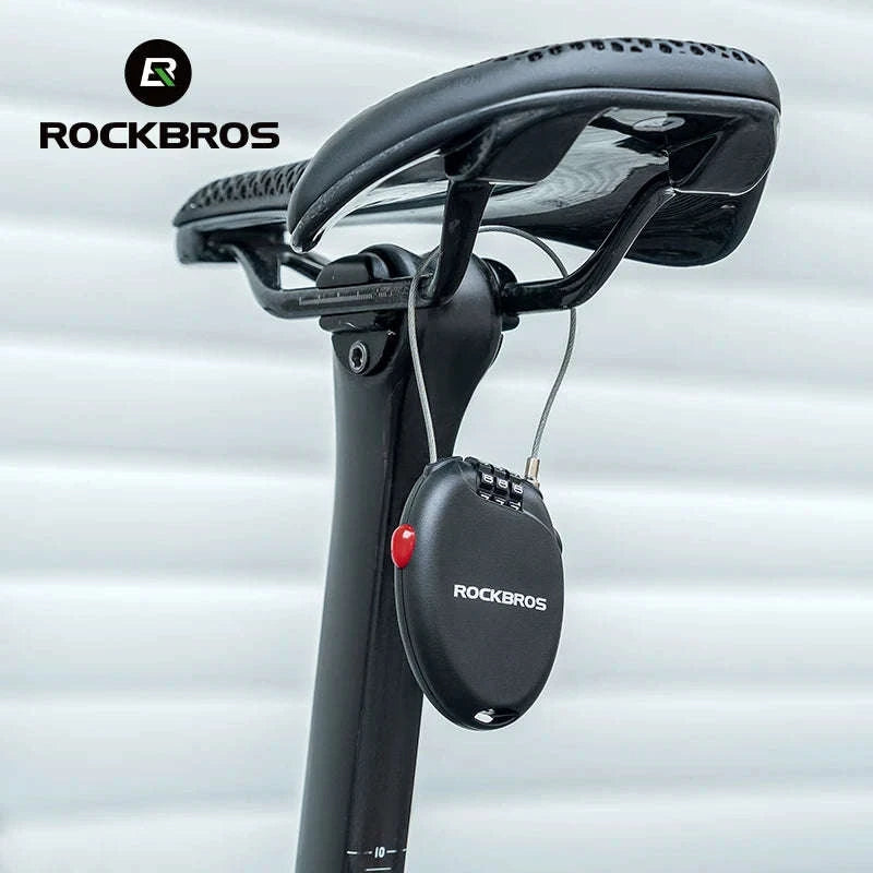 3-Digit Bicycle Cable Lock Steel Anti-Theft Helmet & Bike Lock-TL0956