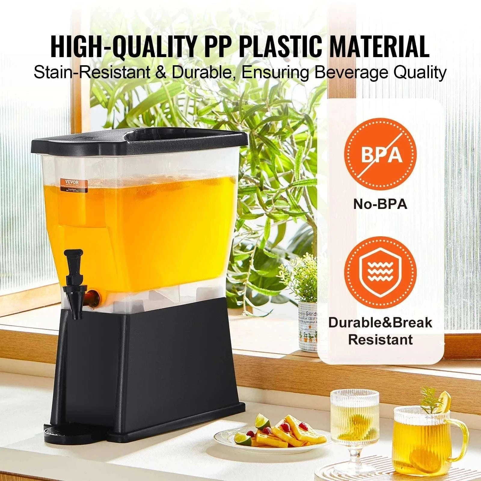 3 Gallon Beverage Dispenser with Stand, Spigot & Lid-Poland