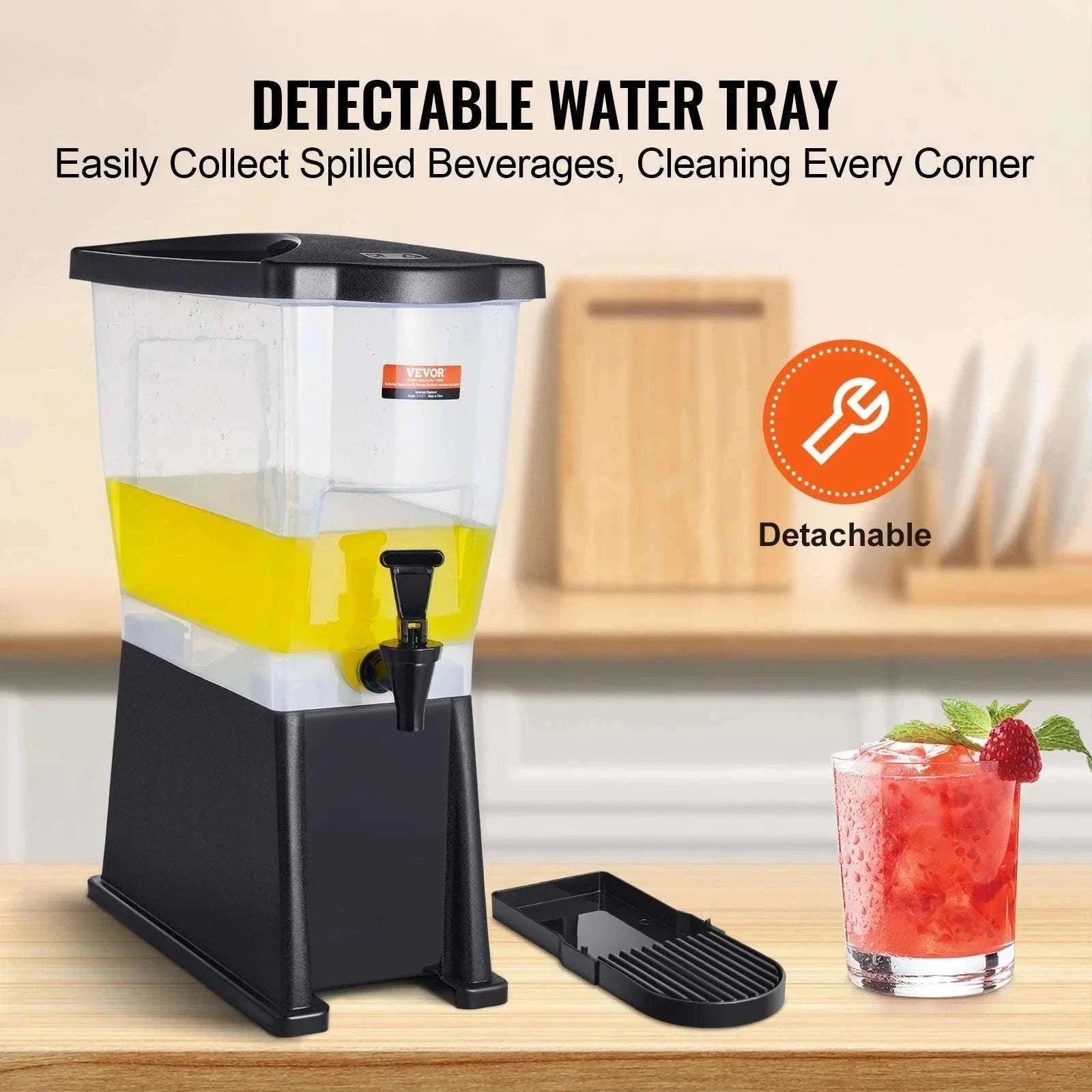 3 Gallon Beverage Dispenser with Stand, Spigot & Lid-Poland