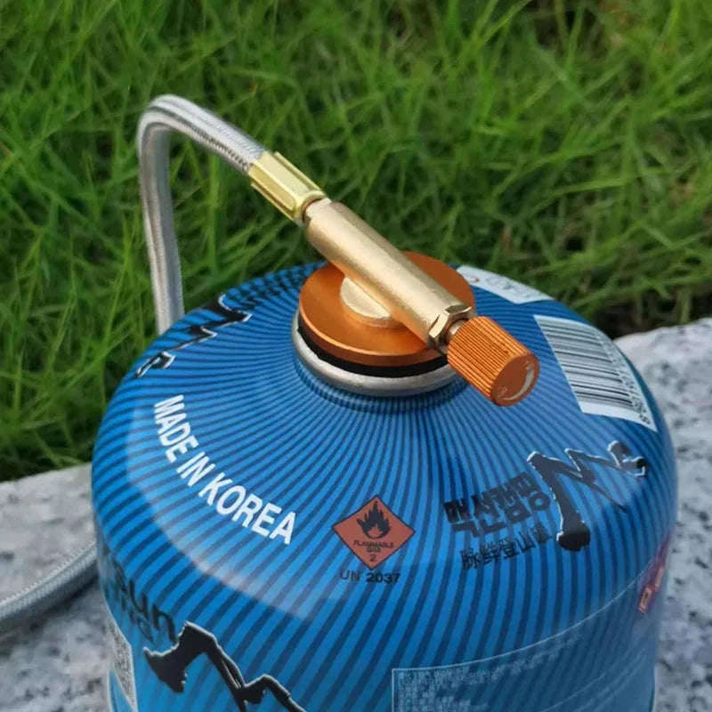 3-Head Gas Stove 5800W Folding Portable Camping Burner-Stove with adapter