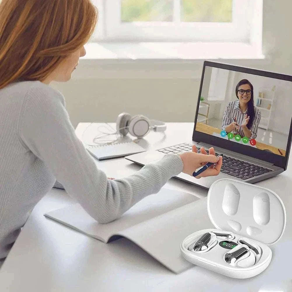 3-in-1 AI Translator Earbuds with Real-Time Voice Translation-Beige BT5.3 hot sale