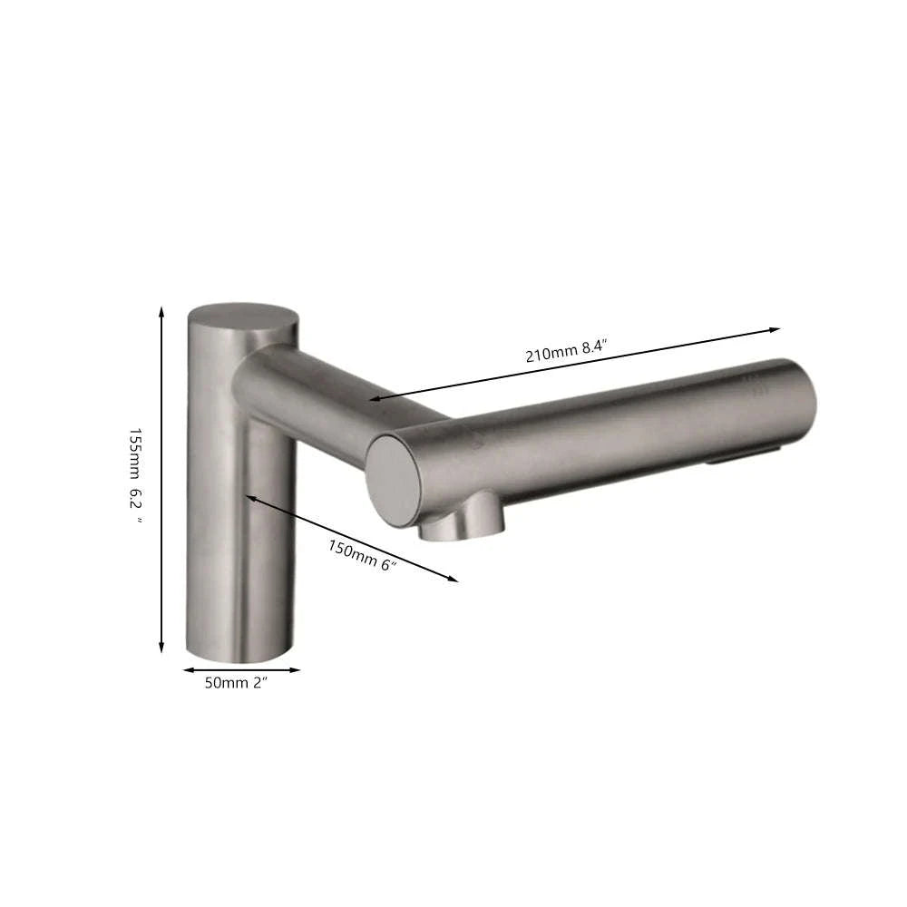 3‑in‑1 Automatic Bathroom Faucet With Soap Dispenser & Hand Dryer-black 2 in 1