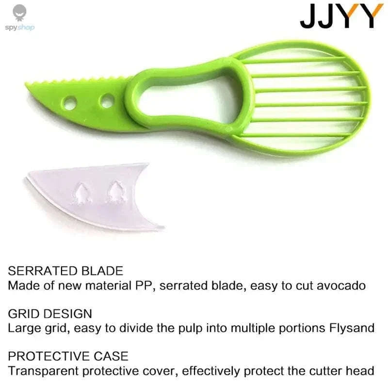 3-in-1 Avocado Slicer and Butter Cutter for Safer Prep-Yellow