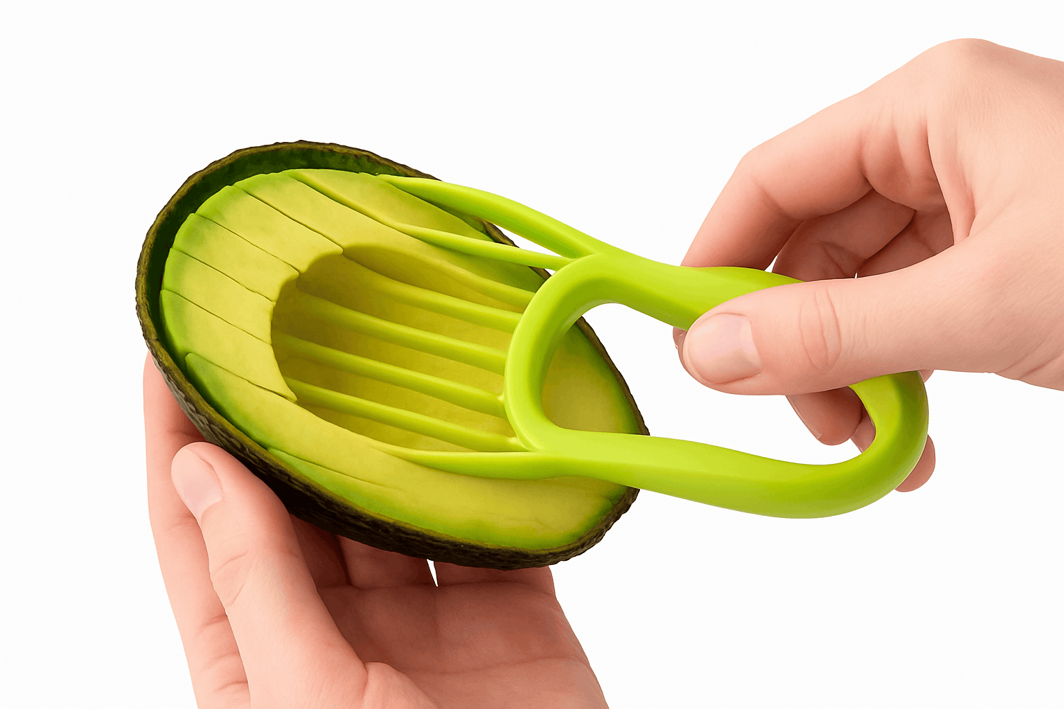 3-in-1 Avocado Slicer and Butter Cutter for Safer Prep-Yellow