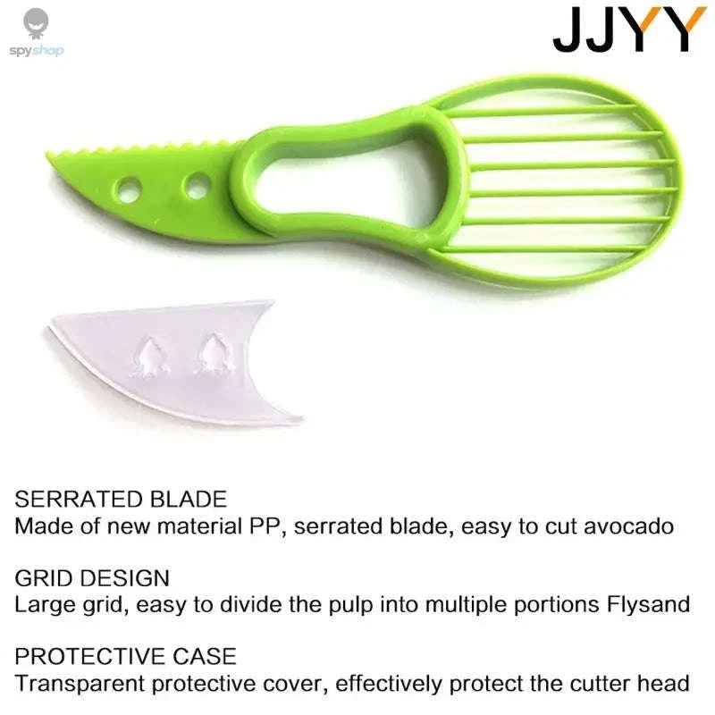 3-in-1 Avocado Slicer & Butter Cutter – Safe, Quick, Multi‑Purpose Prep Tool-Yellow