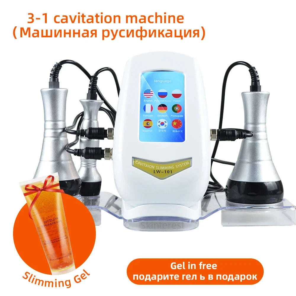 3-in-1 Beauty Body Slimming Massager Cavitation Machine-3 in 1 / spain