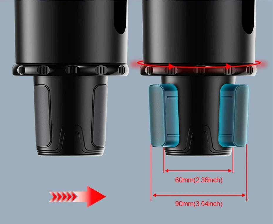 3 in 1 Car Cup Holder Extender with Tray-1Pack