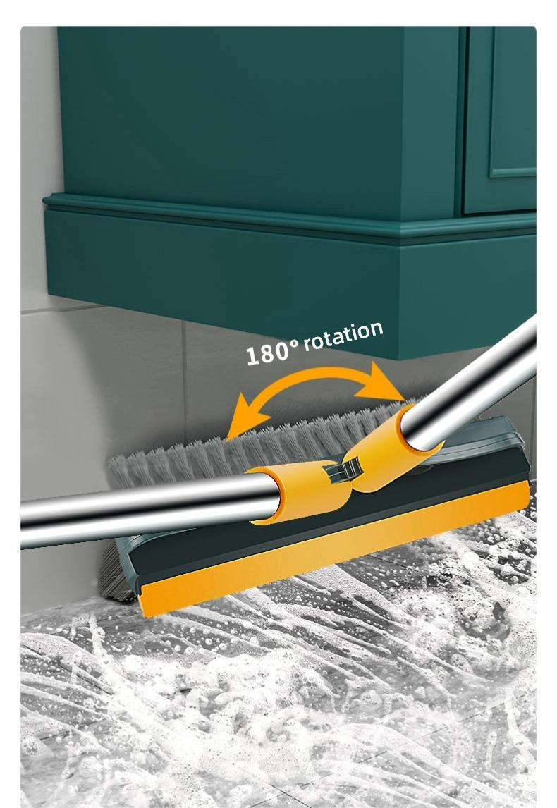 3-in-1 Cleaning Brush with Rotating Head and Long Handle-White-102CM / 3 in 1