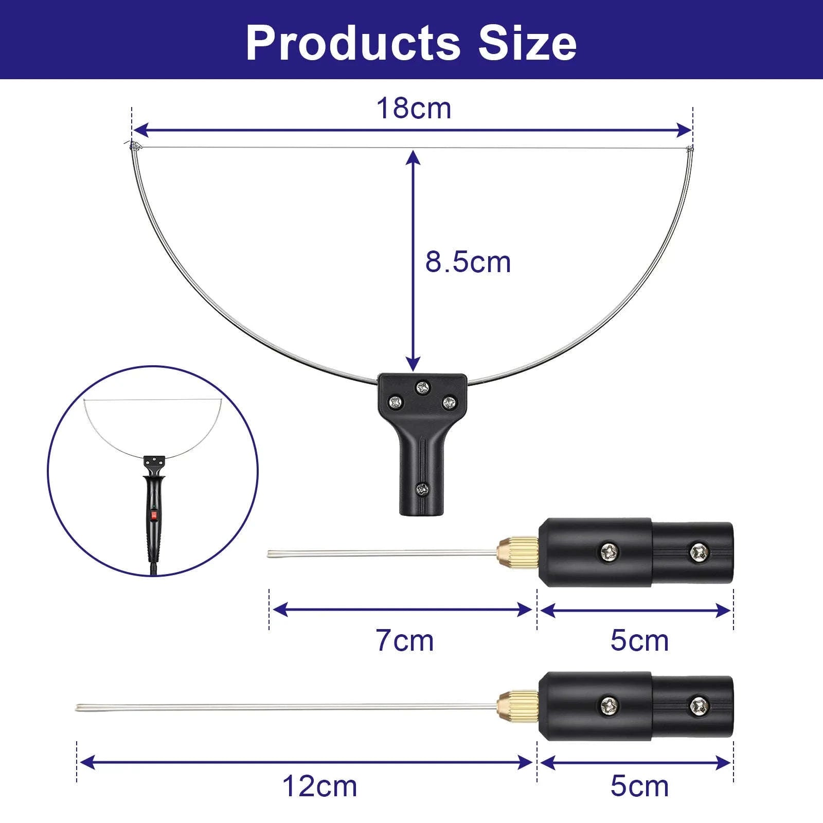 3-in-1 Electric Foam Cutter Kit with Hot Knife & Bow Tool-United States