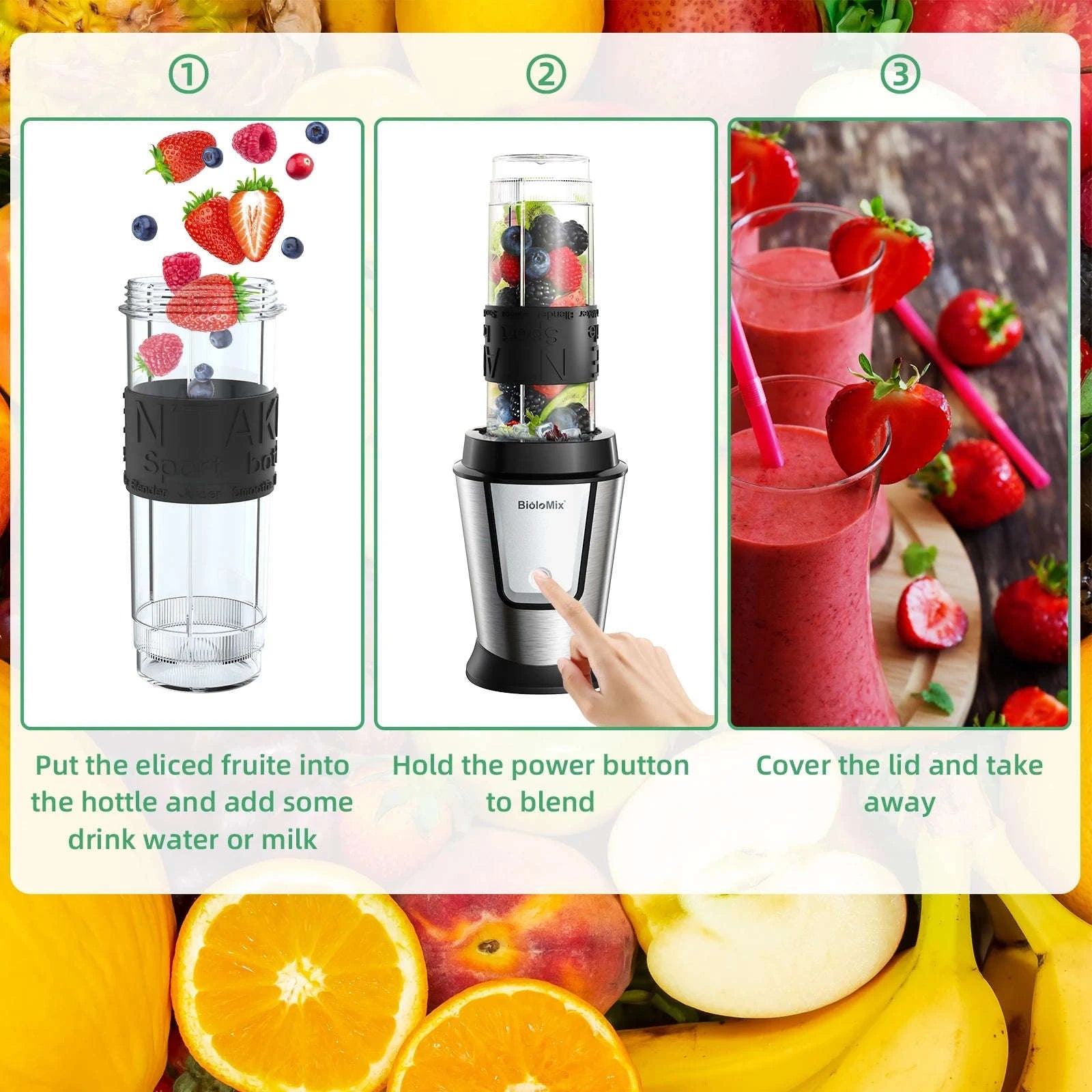 3-in-1 Food Processor 700W Blender, Chopper and Grinder-TB23M / US / United States