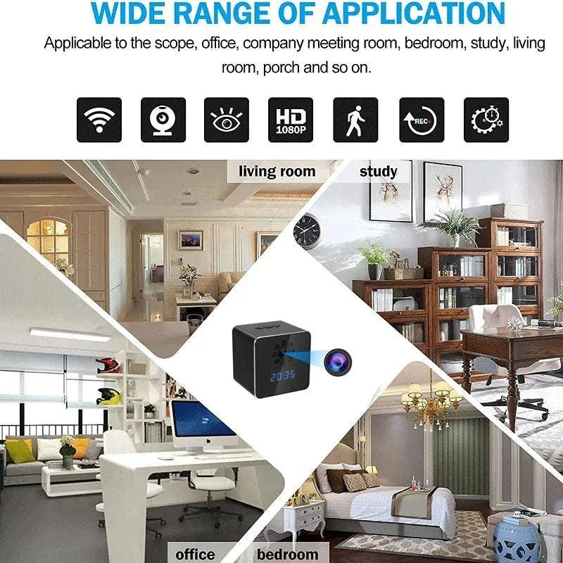 3 in 1 HD 1080P Wifi IP Clock Camera Desk Bluetooth Speakers Time Display Video Recorders Home Office Video Surveillance Camera-camera with 128GB