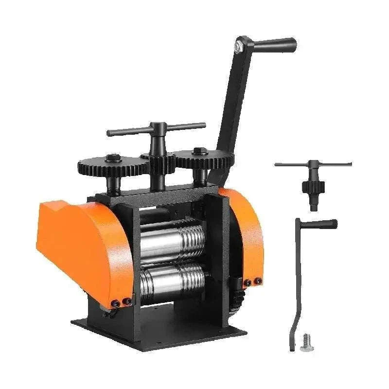 3-in-1 Jewelry Rolling Mill Machine for Sheet, Wire & Metal Forming-76mmW 0.1-7mmT / United States