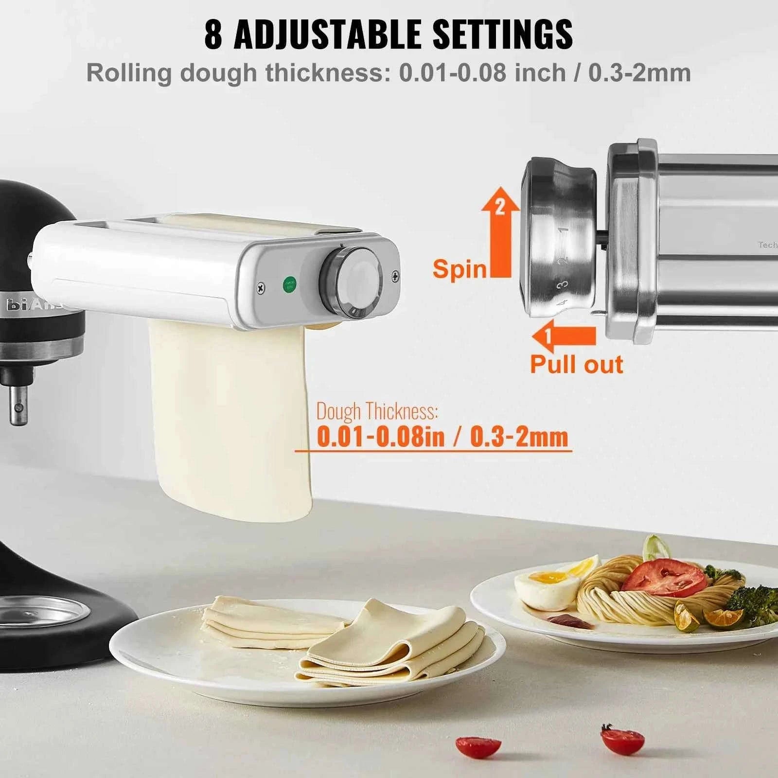 3-in-1 Stainless Steel Pasta Attachment for Stand Mixer-3in1 / Poland