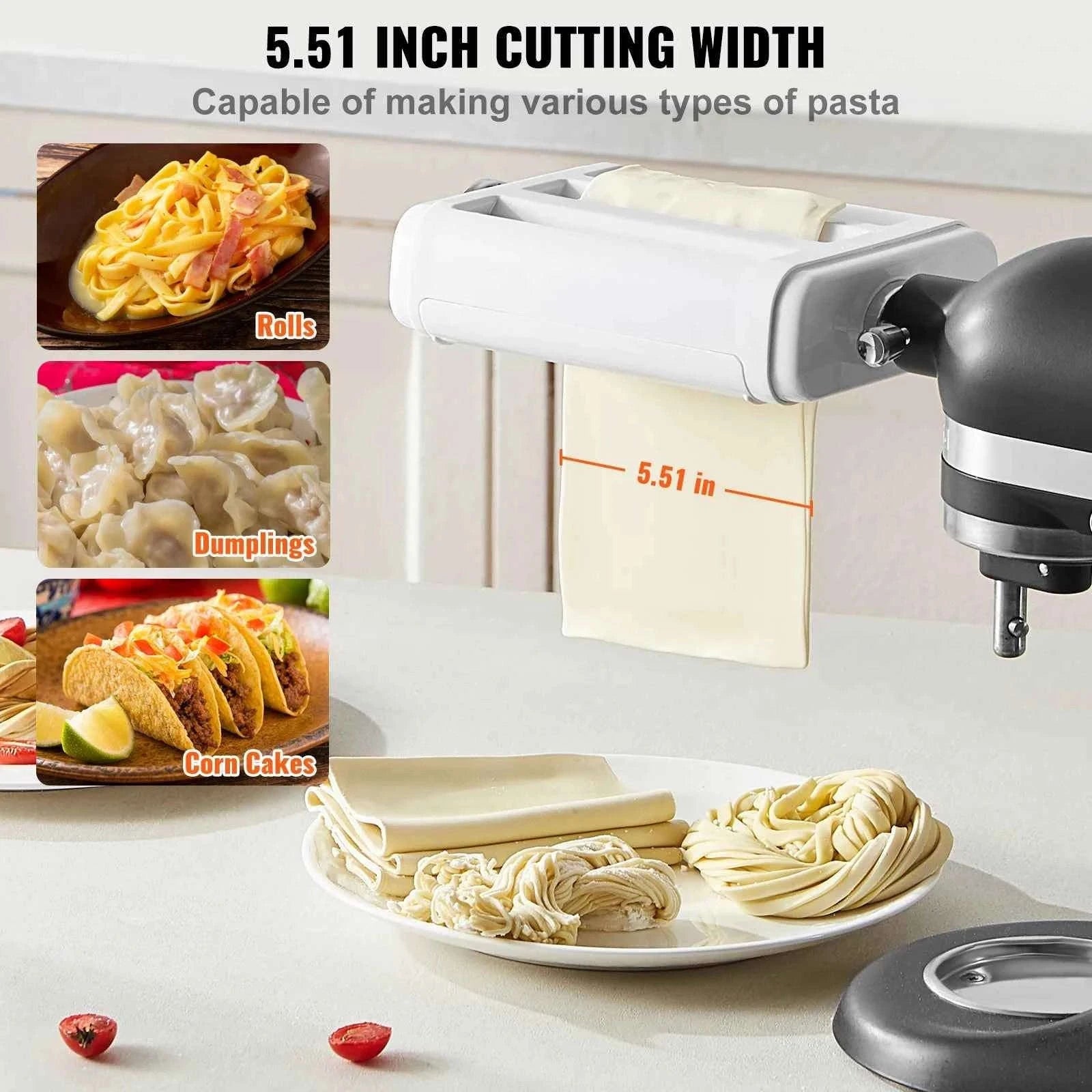 3-in-1 Stainless Steel Pasta Attachment for Stand Mixer-3in1 / Poland