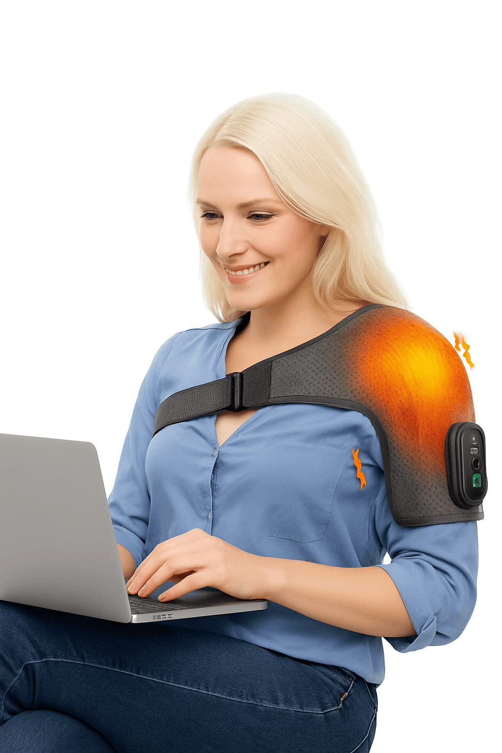 3-in-1 Vibration & Heating Shoulder Massager Pad-3 in 1-4000mAh / CHINA