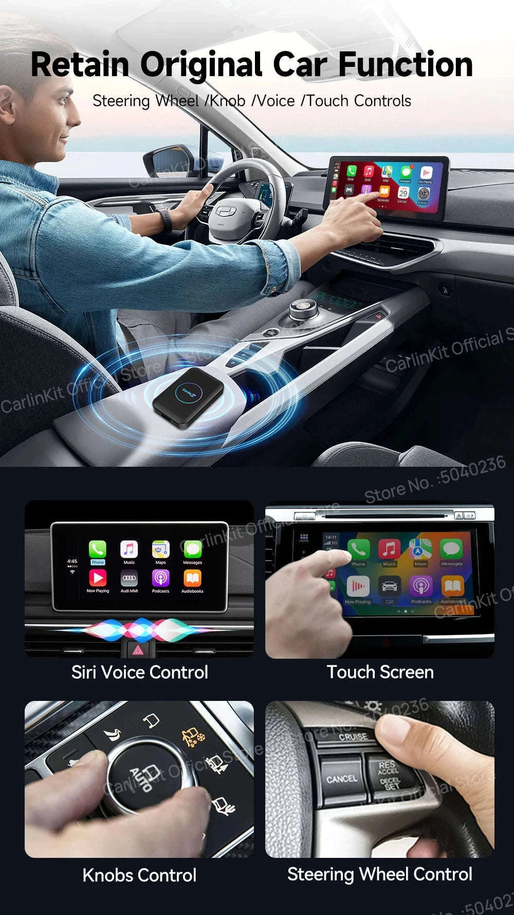 3-in-1 Wireless Phone Integration AI Box-Lite 2GB 32GB / Germany
