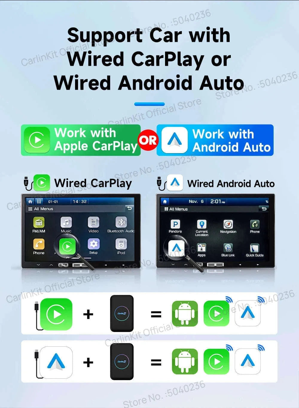 3-in-1 Wireless Phone Integration AI Box-Lite 2GB 32GB / Germany