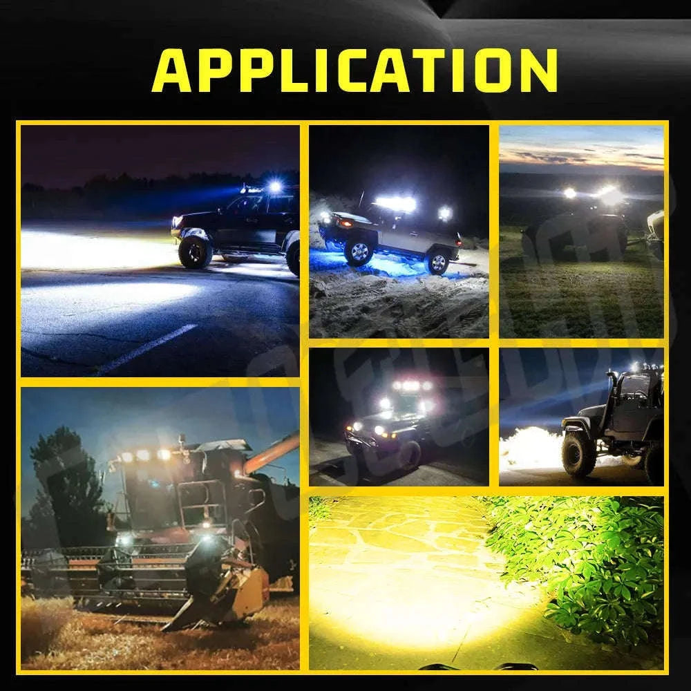 3 Inch LED Work Light 120W 12V/24V Combo Beam IP68-2PC   954H-Y