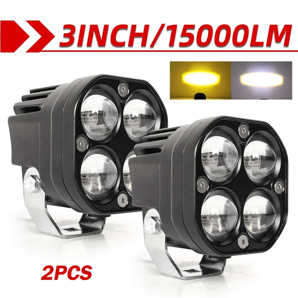 3 Inch LED Work Light 120W 12V 24V IP68-2PC White Light