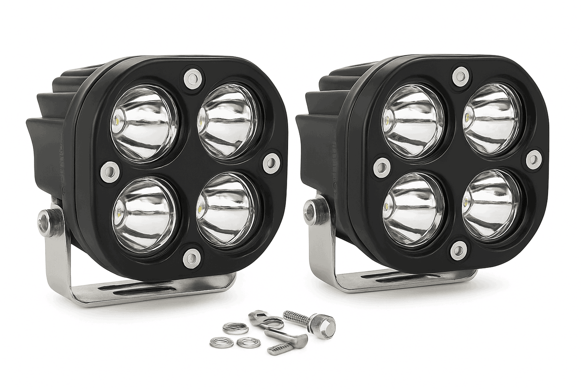 3 Inch LED Work Light 120W 12V 24V IP68-2PC White Light