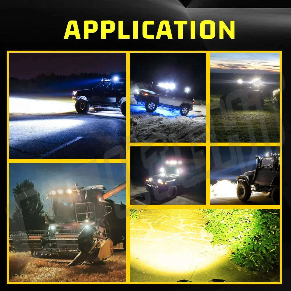 3 Inch LED Work Light 120W 12V/24V IP68 Combo Beam-1PC   954H-W