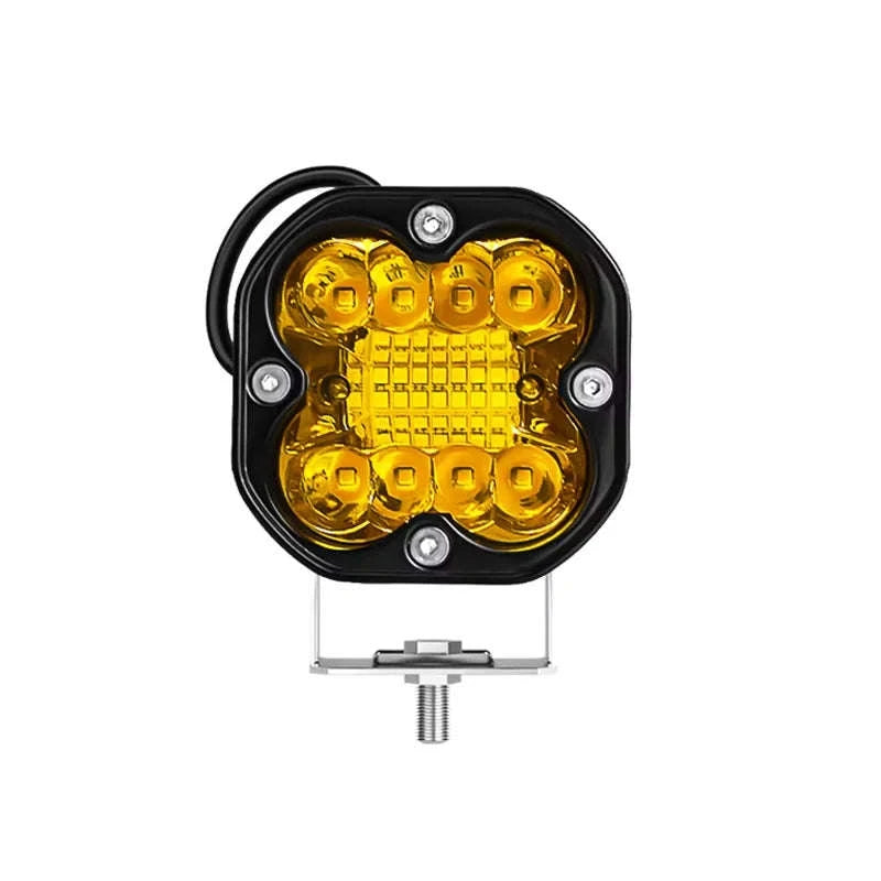 3 Inch LED Work Spot Lights 12V 24V Off-Road Fog Lights-Yellow light 22LED