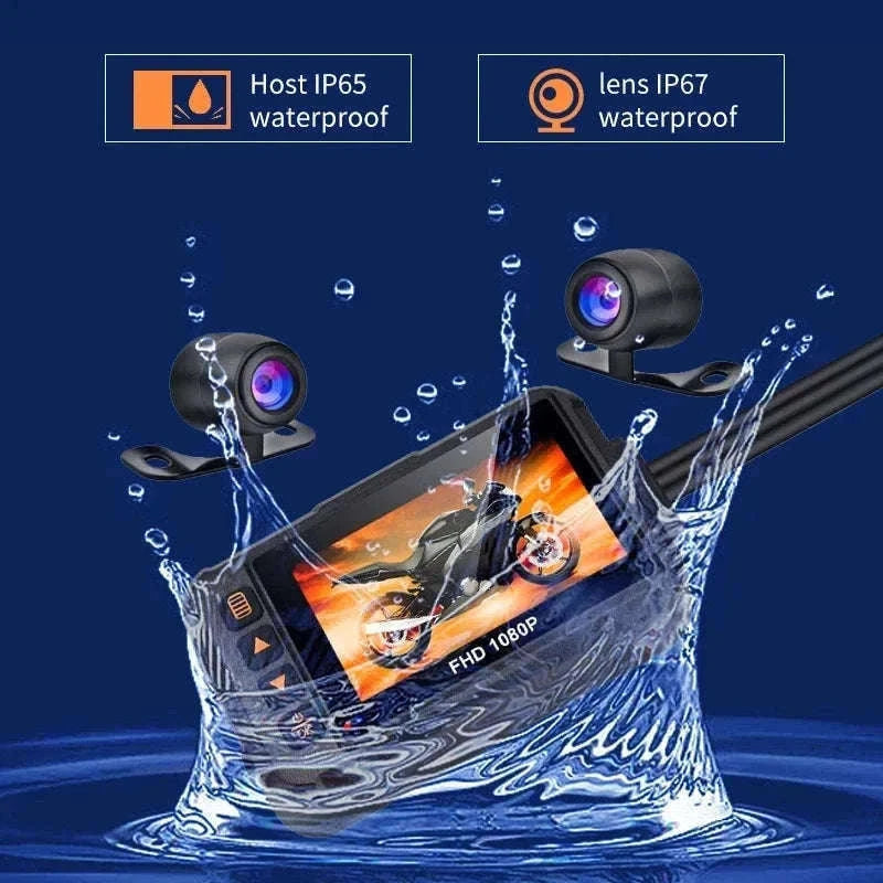 3 Inch Motorcycle Dashcam Waterproof Front and Rear DVR-SE60-DVR