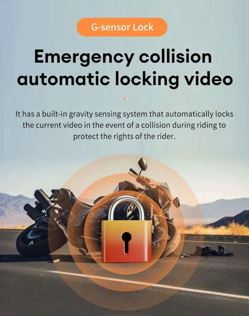 3 Inch Motorcycle Dashcam Waterproof Front and Rear DVR-SE60-DVR