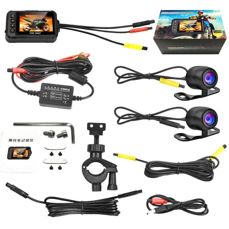 3 Inch Motorcycle Dashcam Waterproof Front and Rear DVR-SE60-DVR