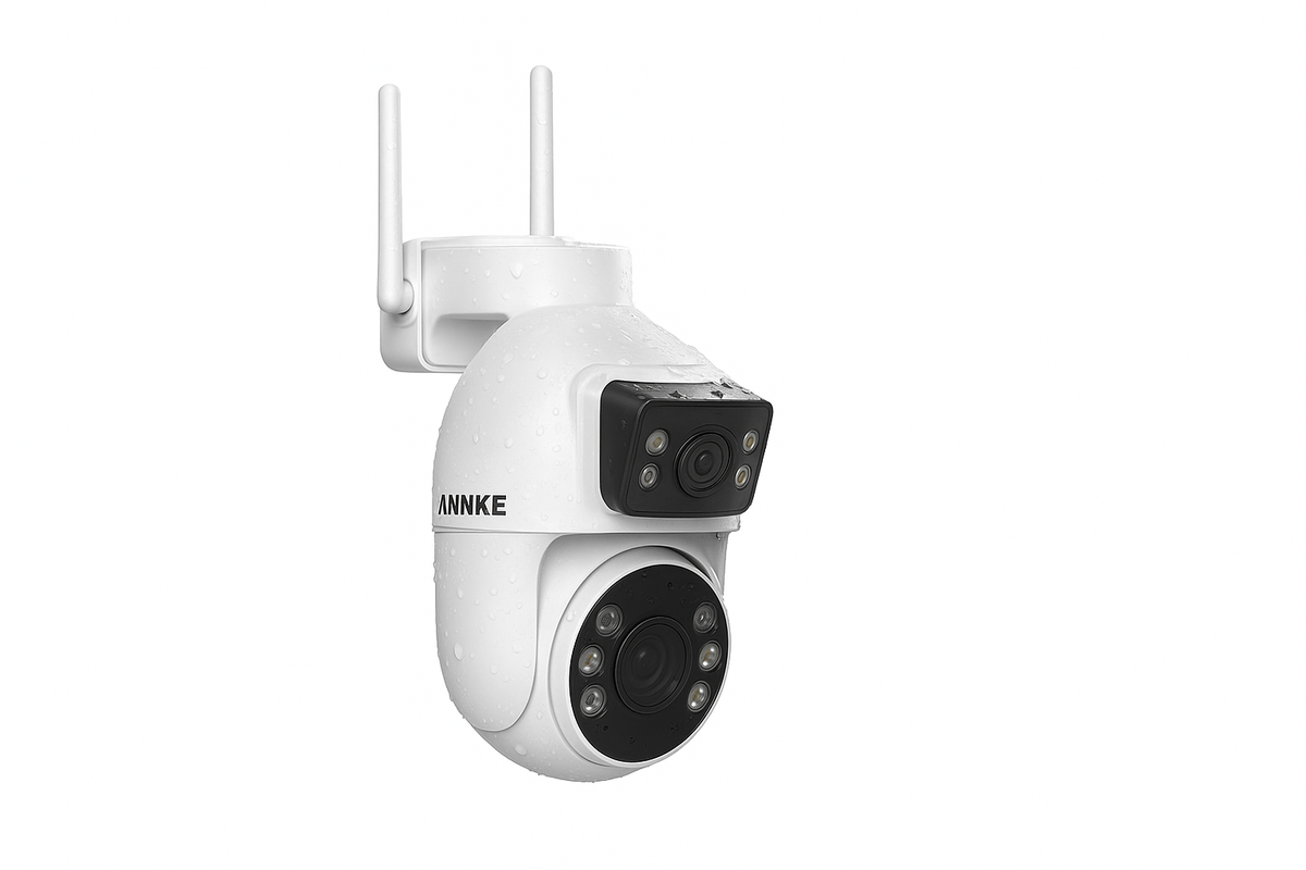 3 Inch PTZ Security Camera Dual Lens 5+5MP with 12X Optical Zoom
