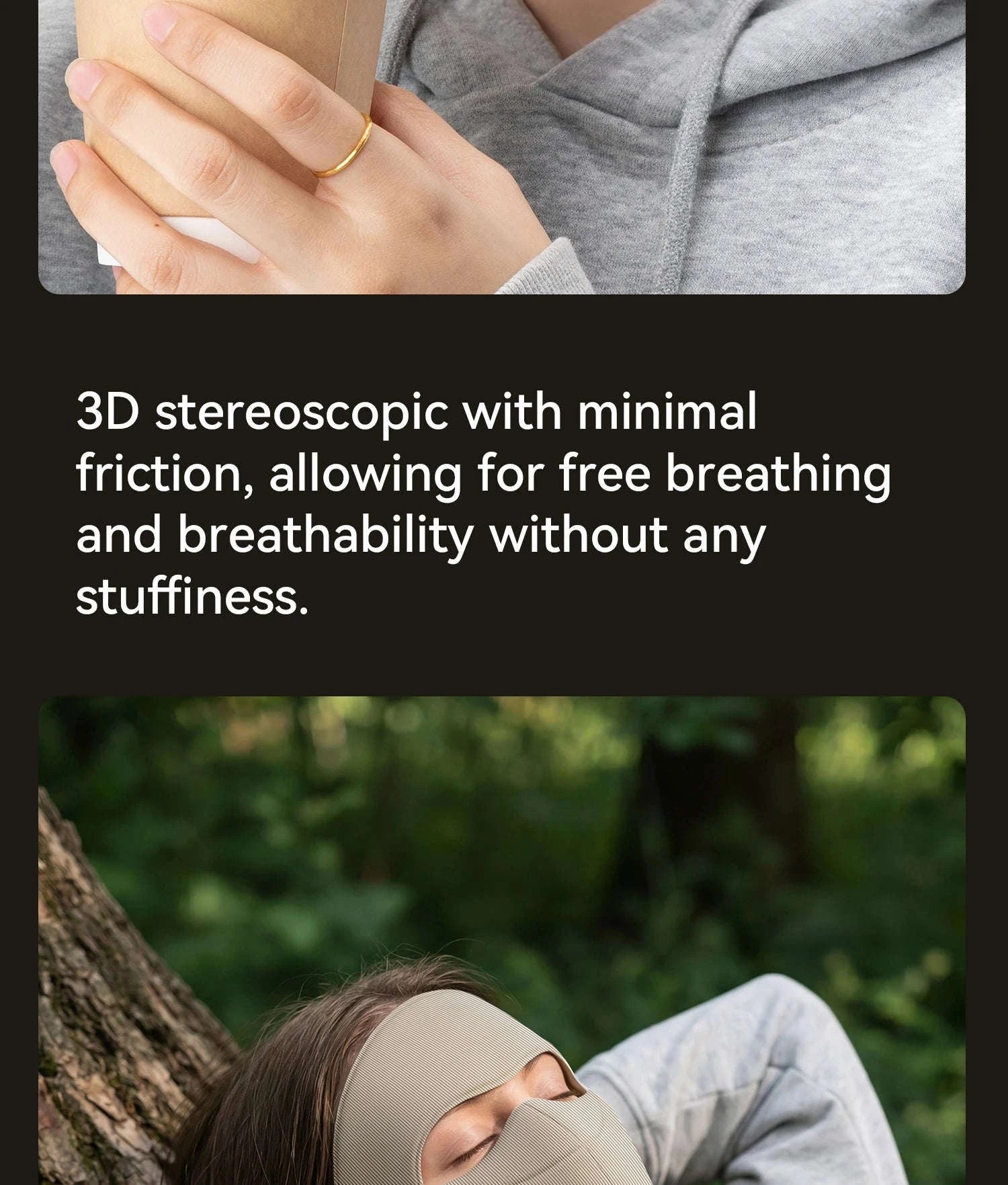 3-Layer Windproof Cycling Face Mask with UV Protection-Grey