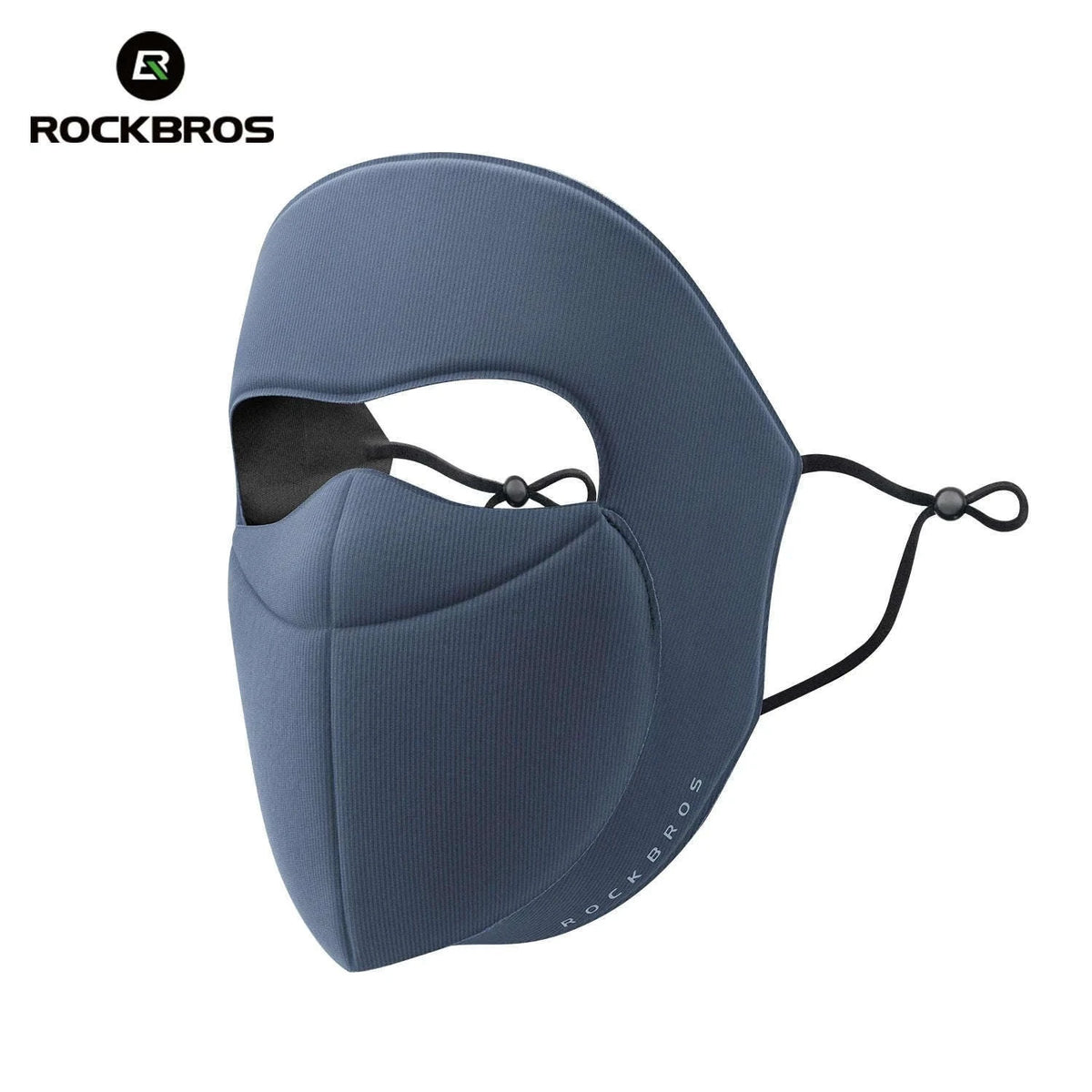 3-Layer Windproof Cycling Face Mask with UV Protection-Grey