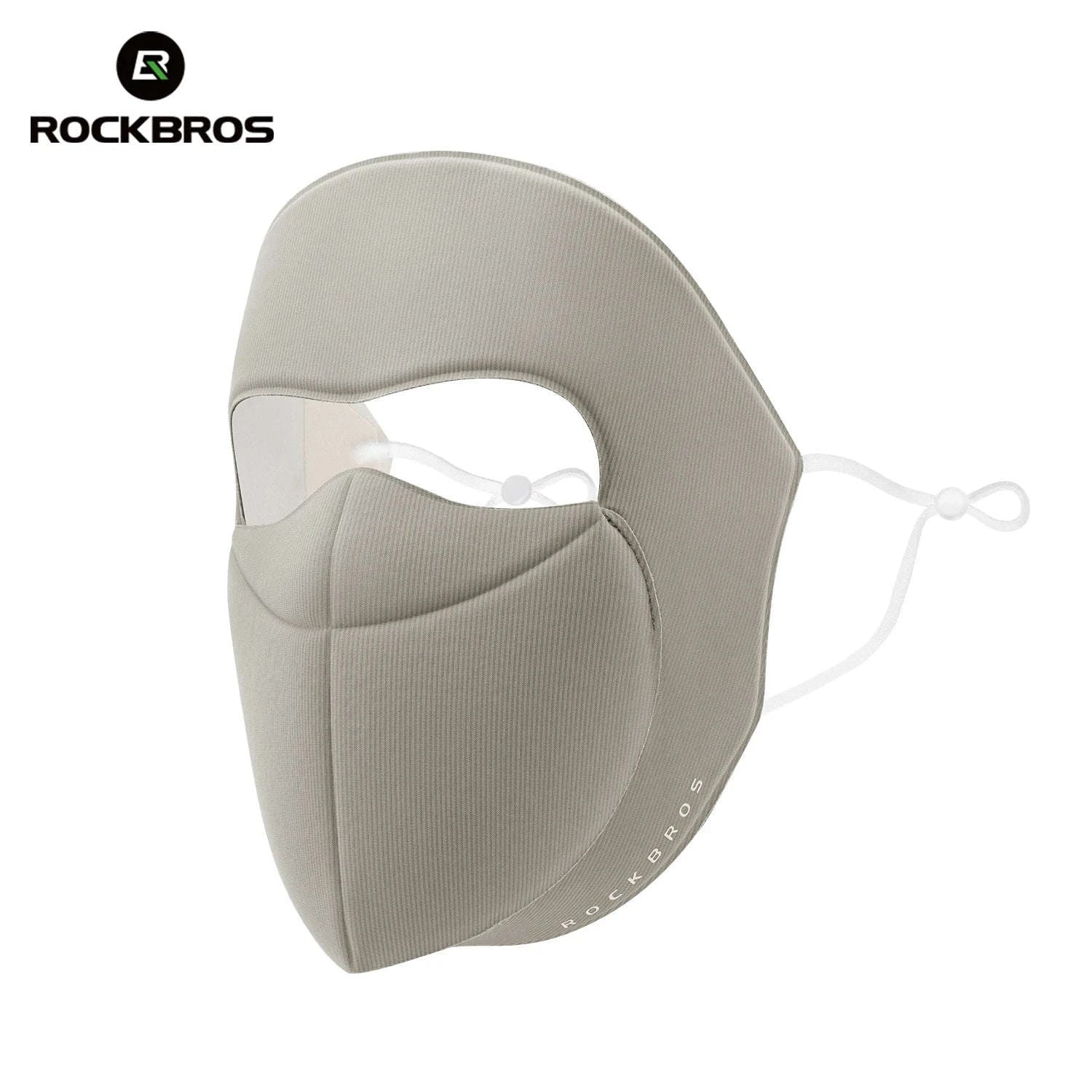 3-Layer Windproof Cycling Face Mask with UV Protection-Grey