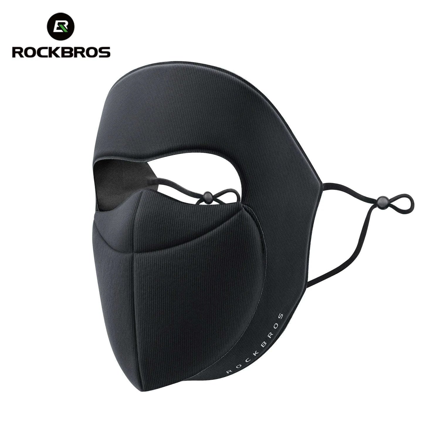 3-Layer Windproof Cycling Face Mask with UV Protection-Grey