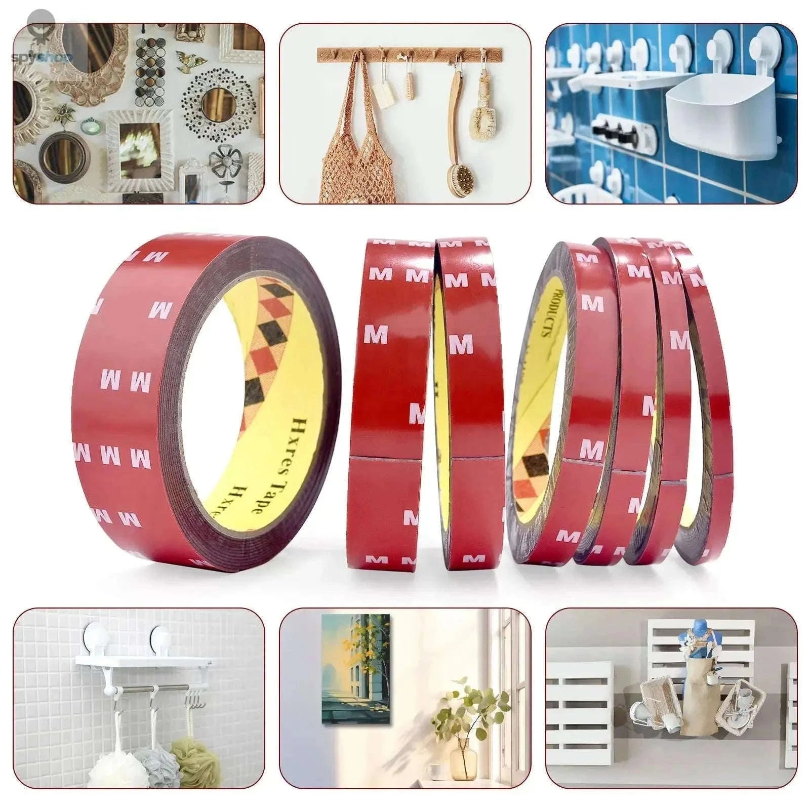 3-Meter Double-Sided Foam Tape for Automotive and Home Use-8mm