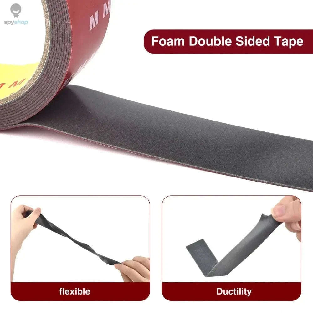3-Meter Double-Sided Foam Tape for Automotive and Home Use-8mm