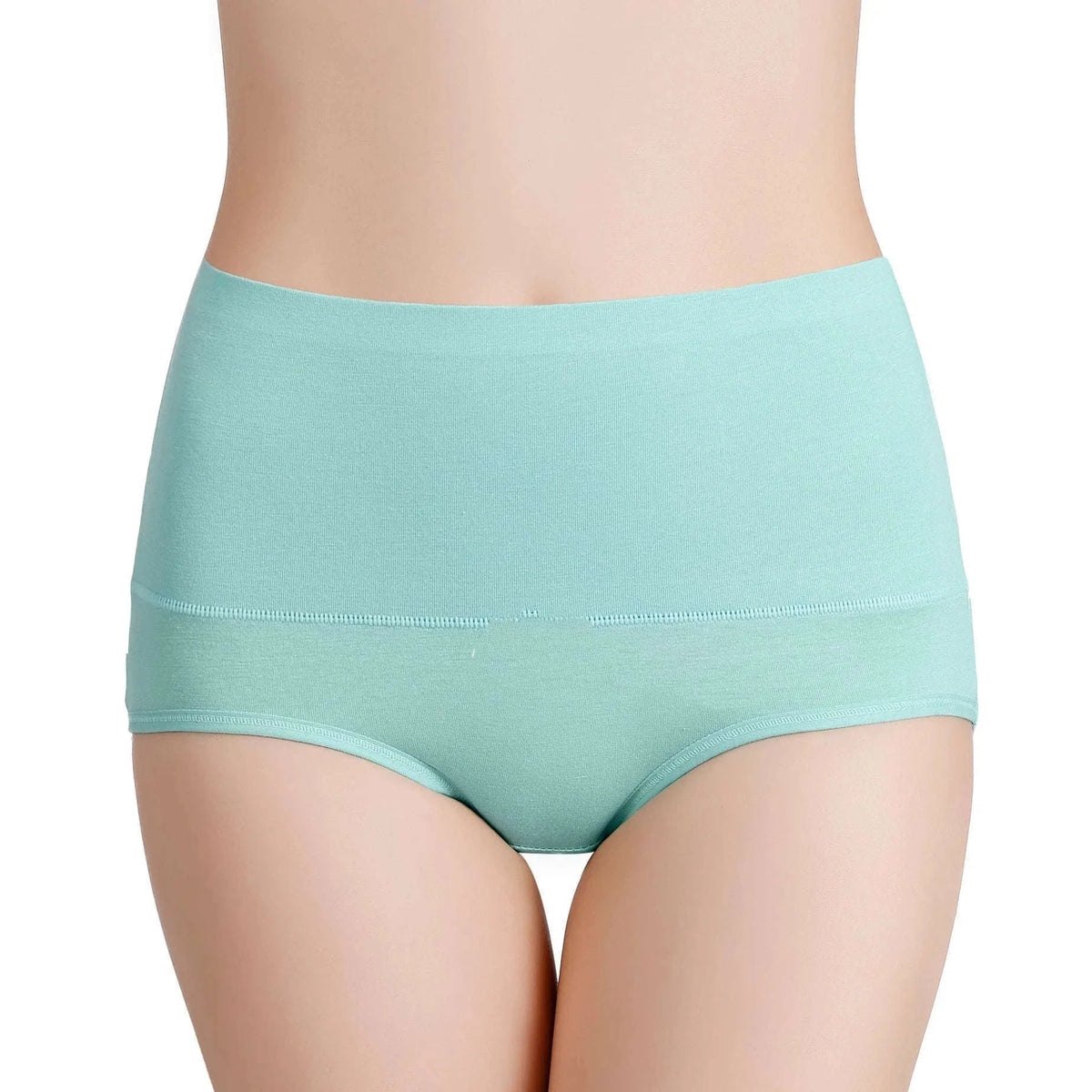 3-Pack High Waist Cotton Briefs for Women – Soft Breathable Plus Size Panties-11 / L / China Mainland|3pcs