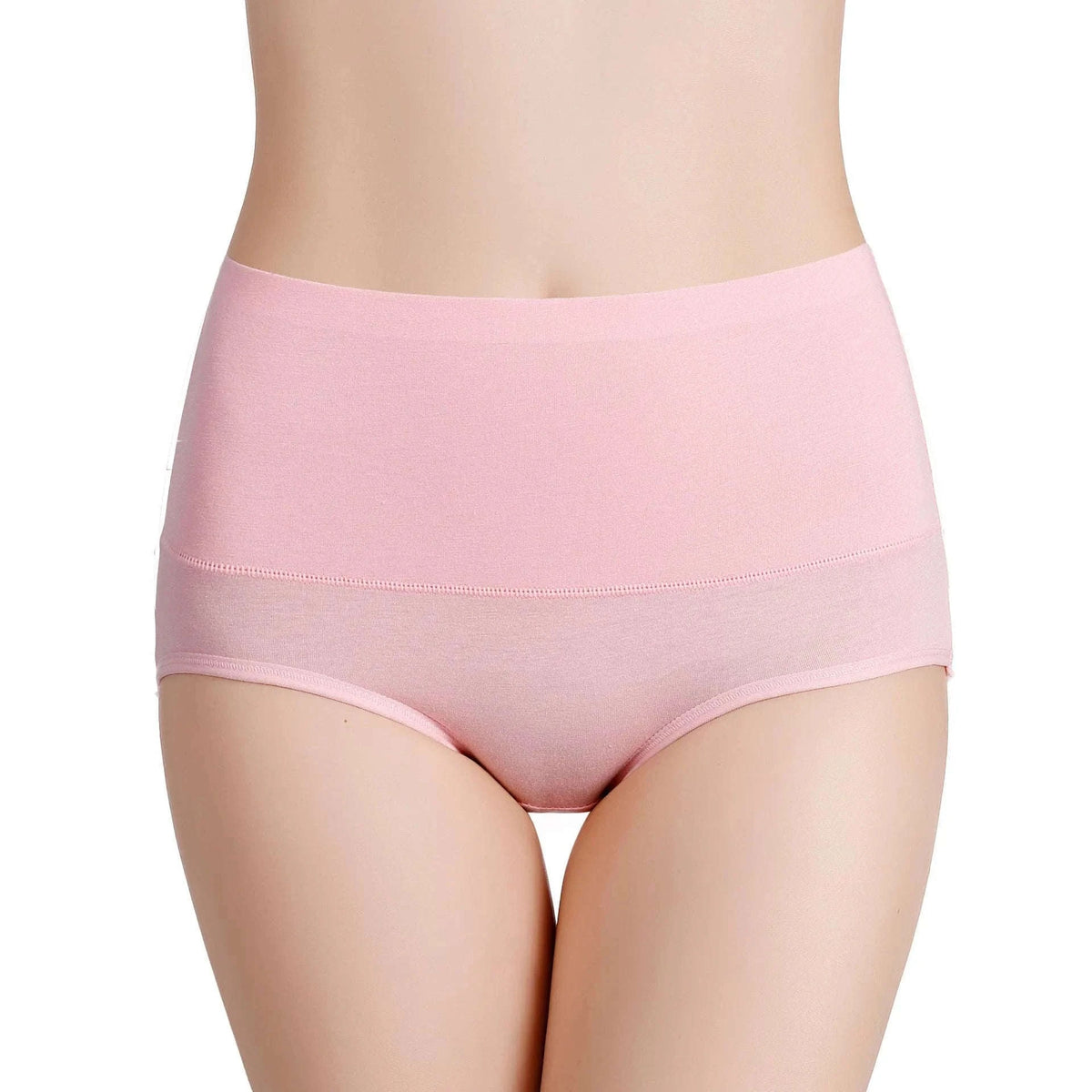 3-Pack High Waist Cotton Briefs for Women – Soft Breathable Plus Size Panties-11 / L / China Mainland|3pcs
