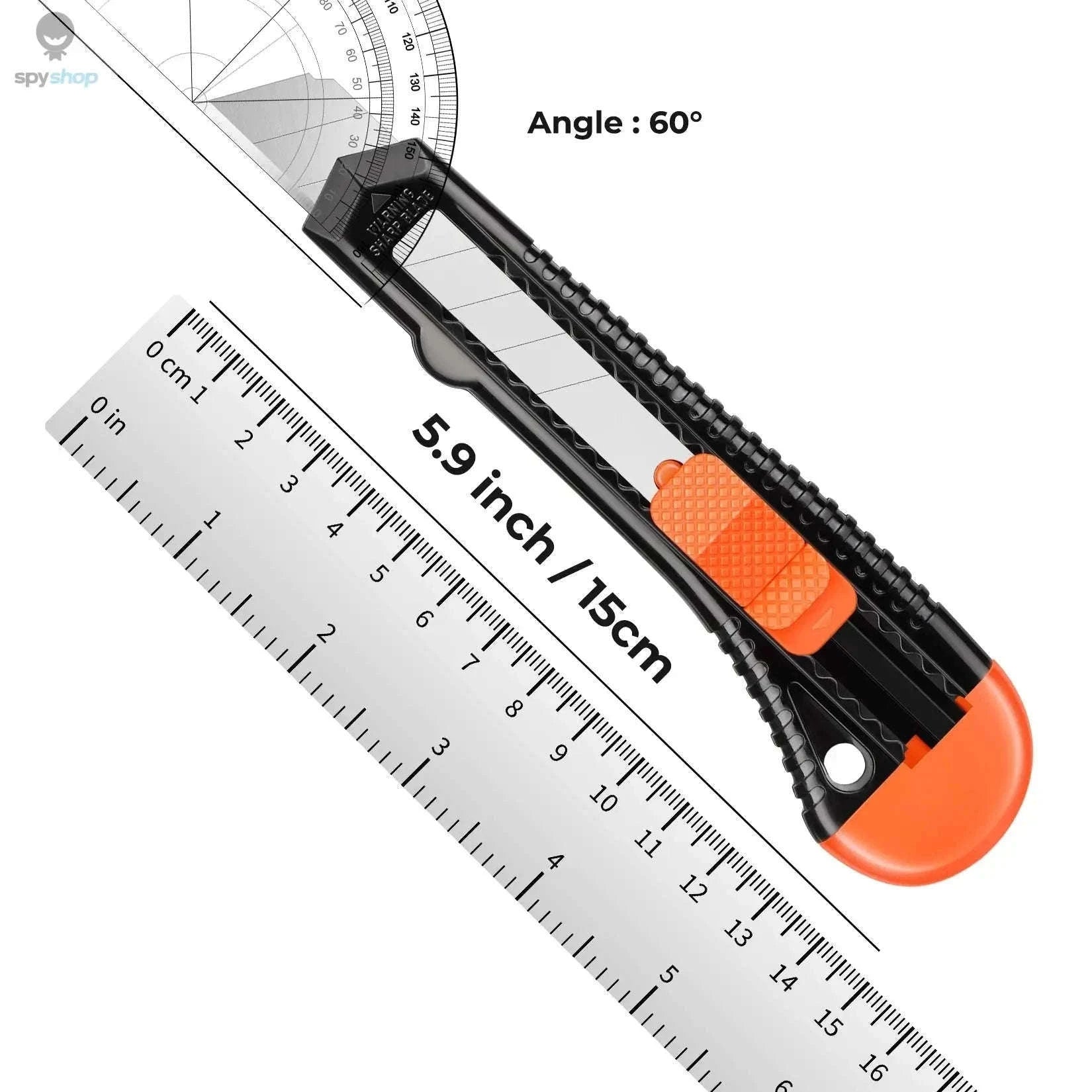 3-Pack Retractable Utility Knife Box Cutters with 10 Blades-3Knife 10Blades