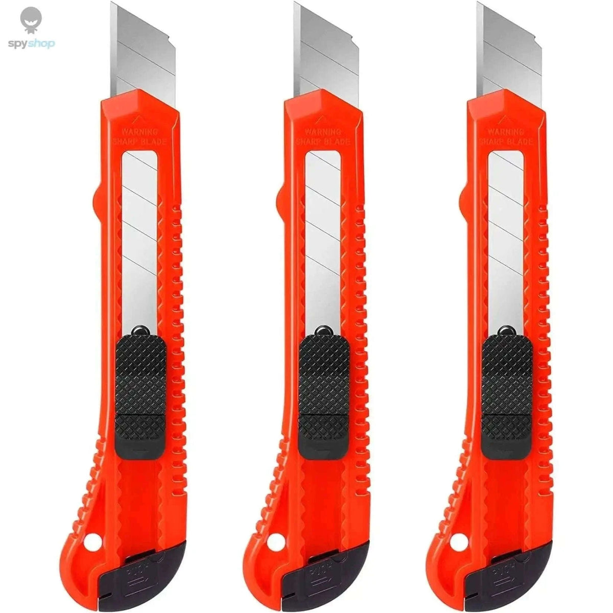 3-Pack Retractable Utility Knife Box Cutters with 10 Blades-3Knife 10Blades