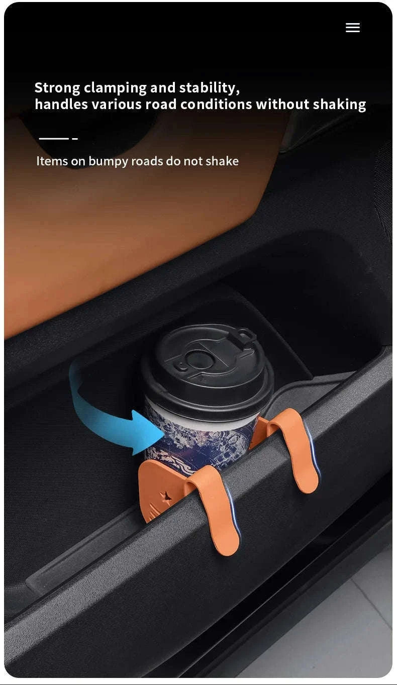 3-Piece Car Side Door Organizer Dividers Adjustable ABS Clip Storage Partition-Black 3pcs