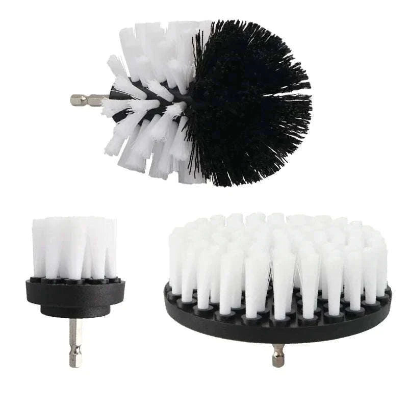 3-Piece Electric Scrubber Brush Drill Kit for Faster Cleaning-Blue 3pcs brush
