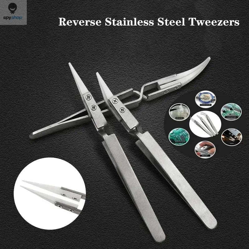 3-Piece Precision Ceramic Soldering Tweezers Set-3pcs