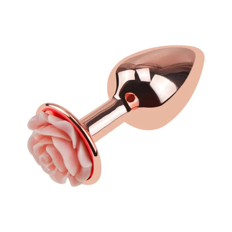 3-Size Rose Shaped Anal Plug-M