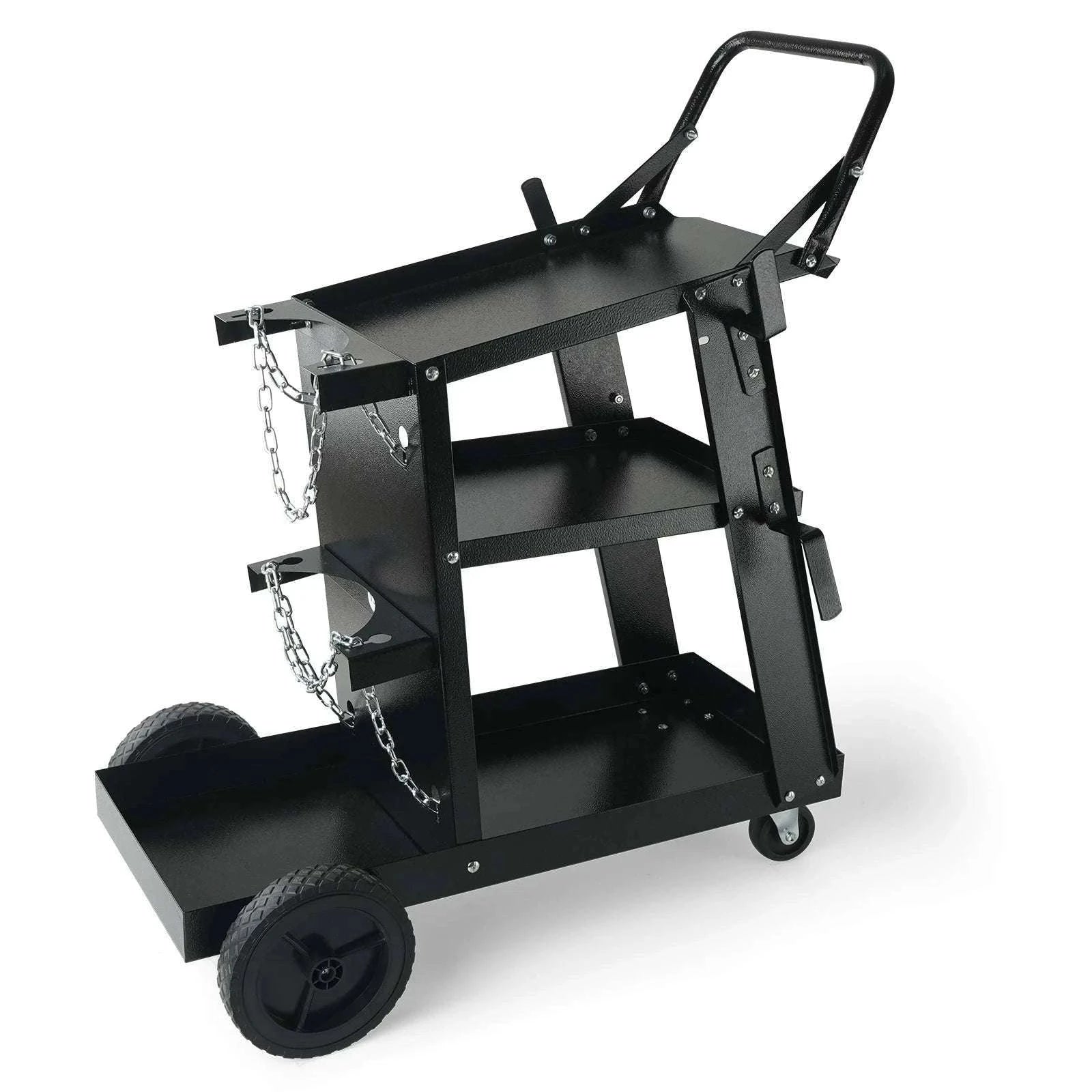 3-Tier Welding Cart with 400 lb Capacity, Wheels & Cylinder Chains-3-Tier Welding Cart / france