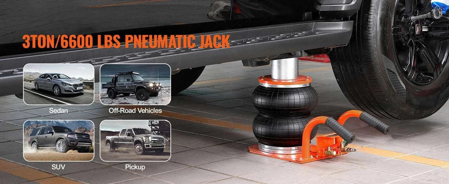 3 Ton Pneumatic Air Jack 3–8s Quick Lift for Cars & SUVs-3T / france
