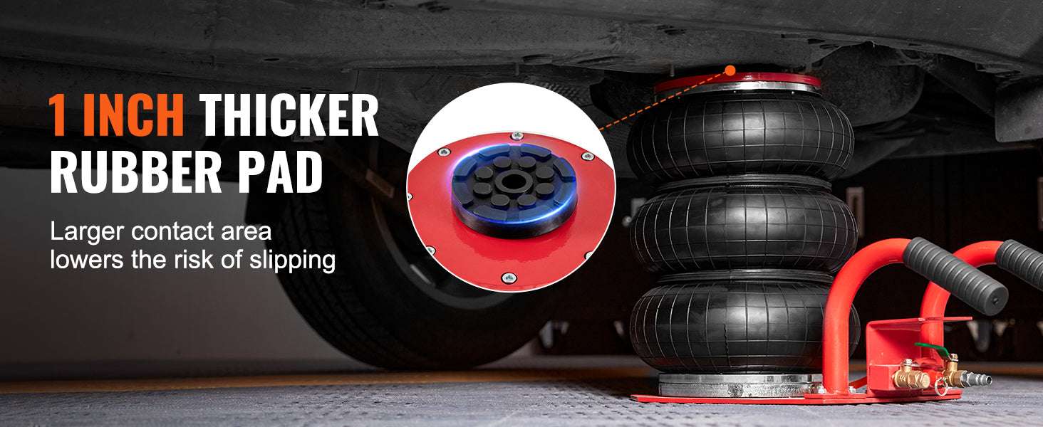 3 Ton Triple Bag Air Jack – Fast 5s Pneumatic Car Lift-RED / spain