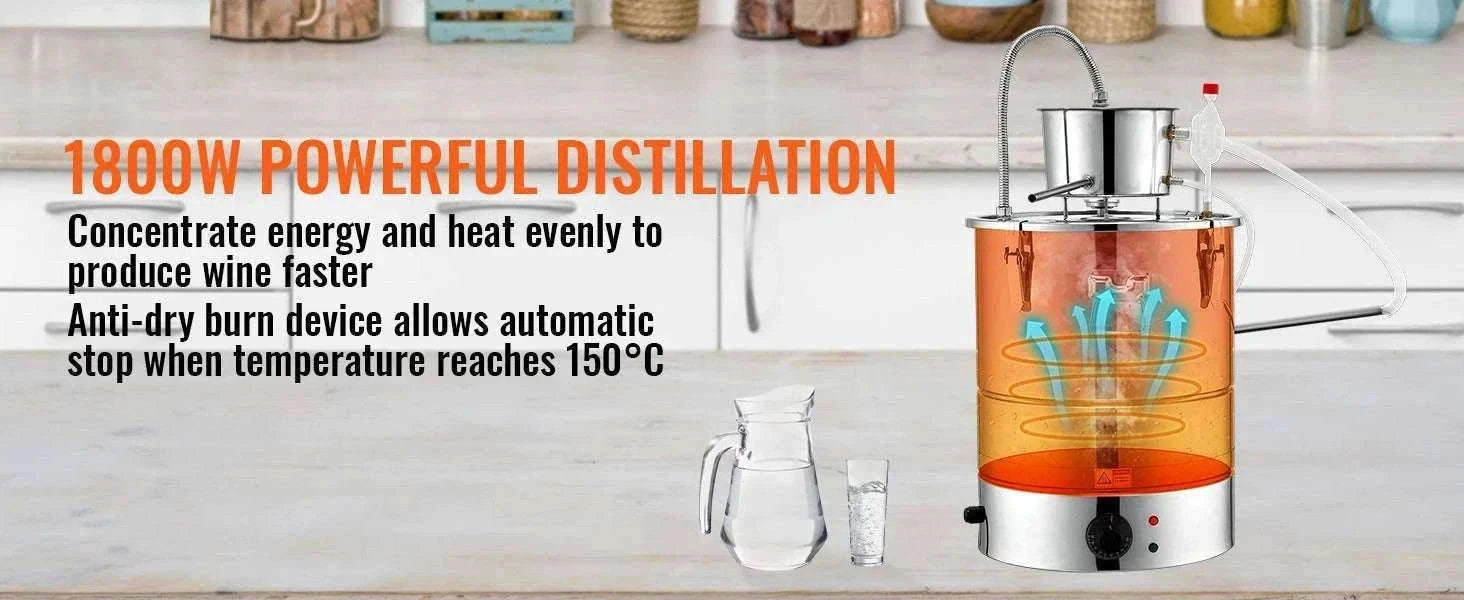 30/50L Stainless Steel Alcohol Distiller with Electric Heating-50L / spain