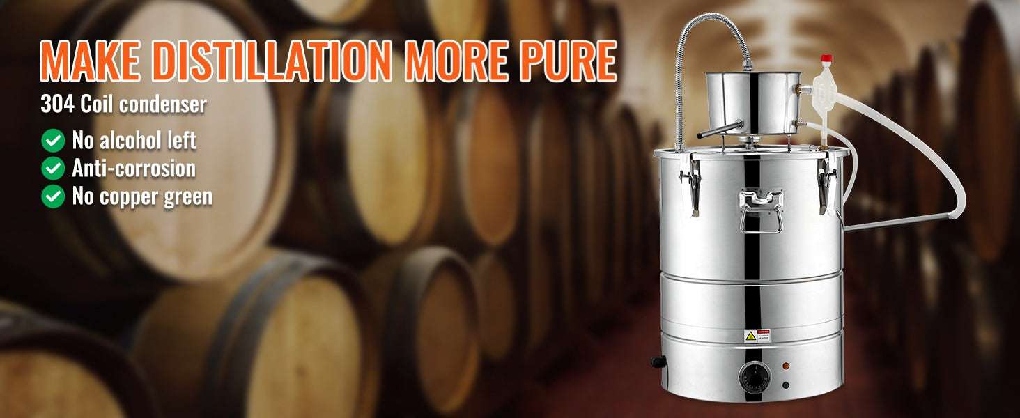 30/50L Stainless Steel Alcohol Distiller with Electric Heating-50L / spain
